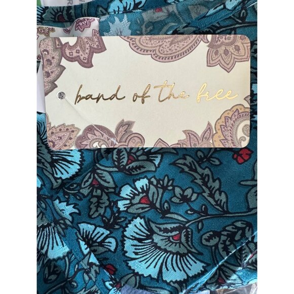 Elegant Blue Floral Midi Dress - Picture 6 of 13